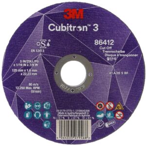 3M Cubitron 3 Doorslijpschijven T41 - Recht 125 x 1,0 x 22,2 mm