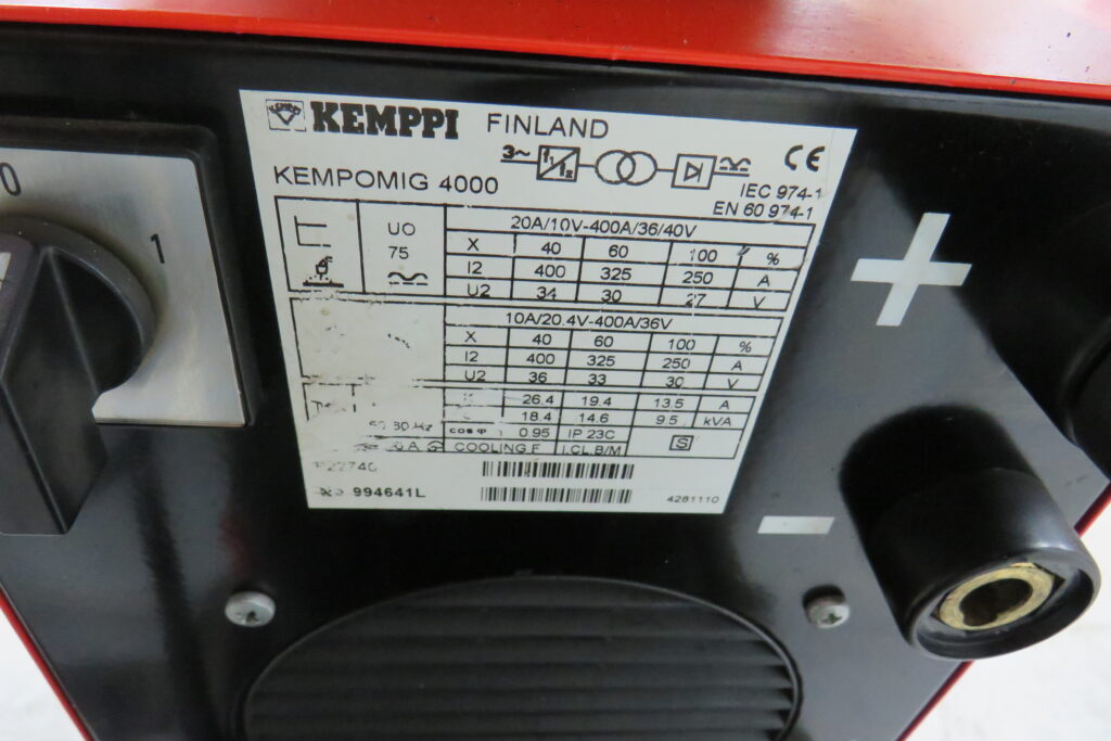 Kemppi Kempomig 4000 mig/mag co2 lasapparaat - Afbeelding 10