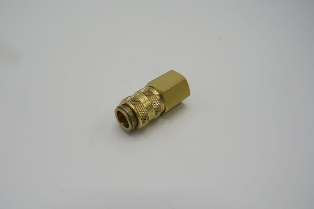 Dubbel sluitbare gas/water koppeling 1/4 (vrouw)