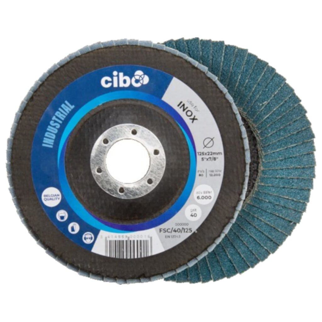 Cibo Lamellenschijf Industrial 125 x 22mm K40 Conisch